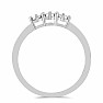 Silver ring with cut diamond Ag 925 058804 DIA