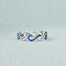 Blue Wave Silver Ring