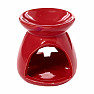 Ceramic aroma lamp Christmas tree red